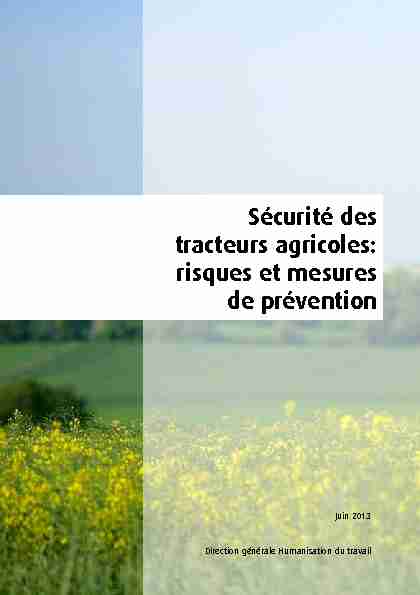 Sécurité des tracteurs agricoles: risques et mesures de prévention