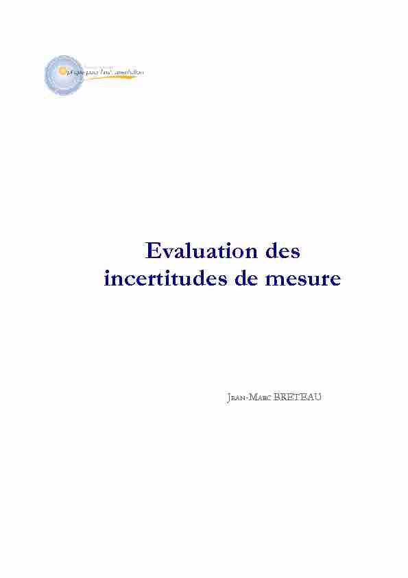 [PDF] Evaluation des incertitudes de mesure - Optique pour lingénieur