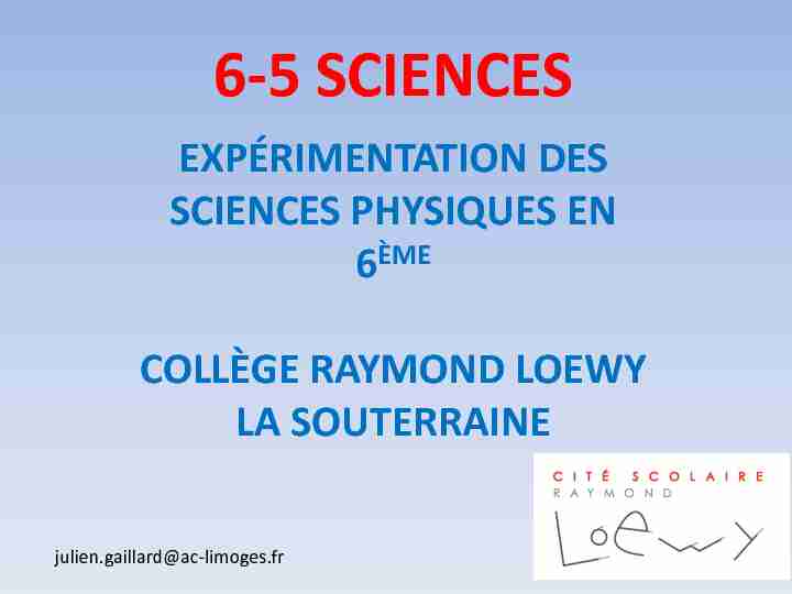 [PDF] 6-5 SCIENCES