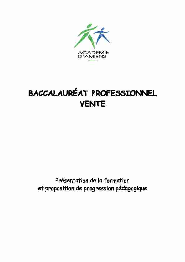 BACCALAURÉAT PROFESSIONNEL VENTE - Economie et Gestion LP