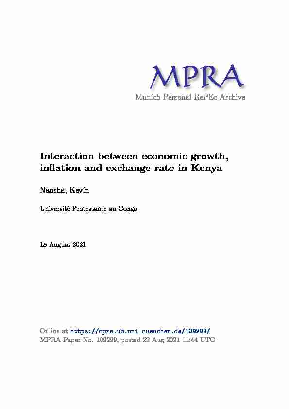 Interaction between economic growth inflation and exchange rate in