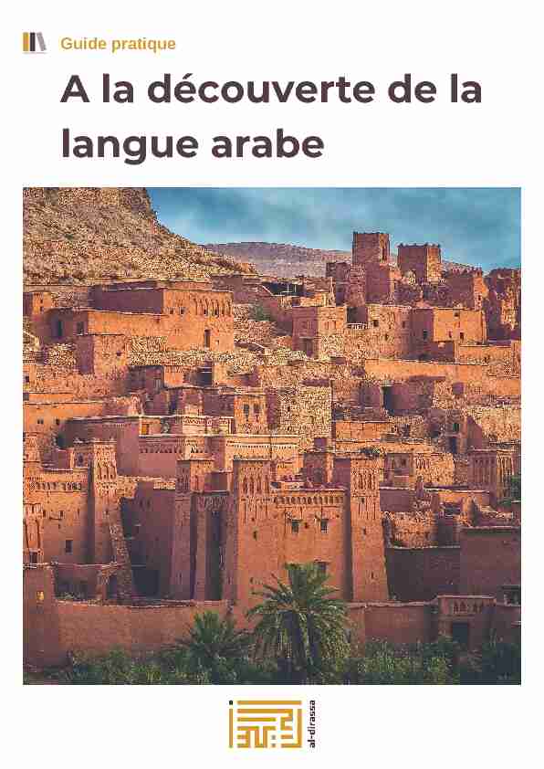 A la découverte de la langue arabe