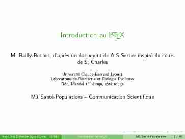 [PDF] Introduction au LaTeX