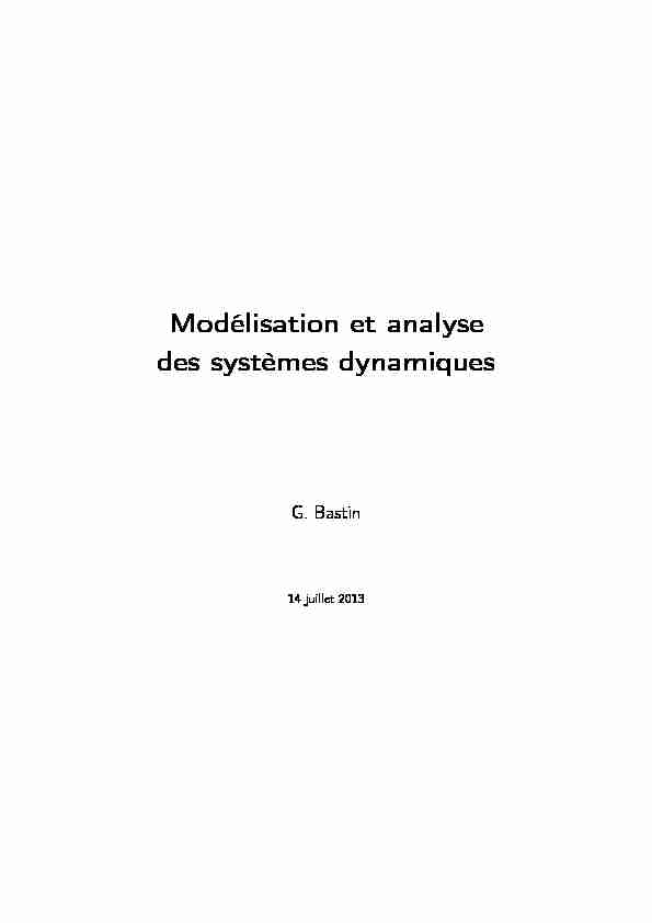 [PDF] Modélisation et analyse des systèmes dynamiques - WH5 (Perso