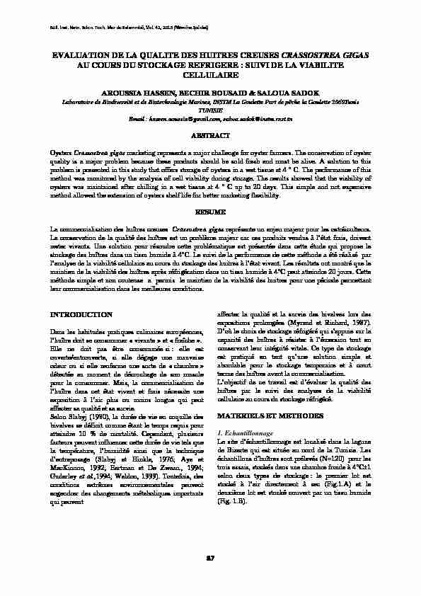 [PDF] SUIVI DE LA VIABILITE CELLULAIRE - INSTM
