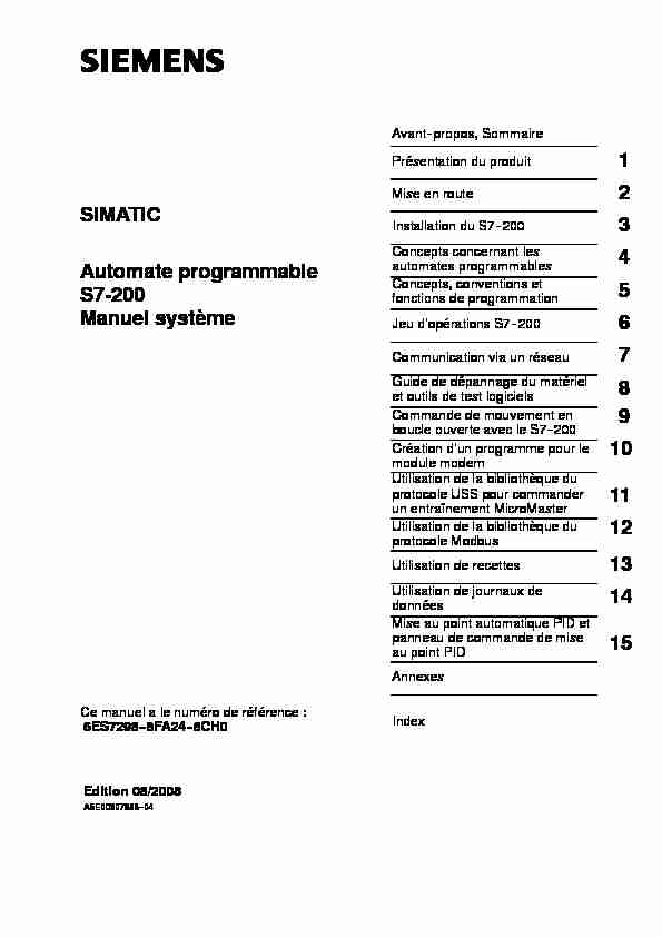 S7-200 Automate programmable