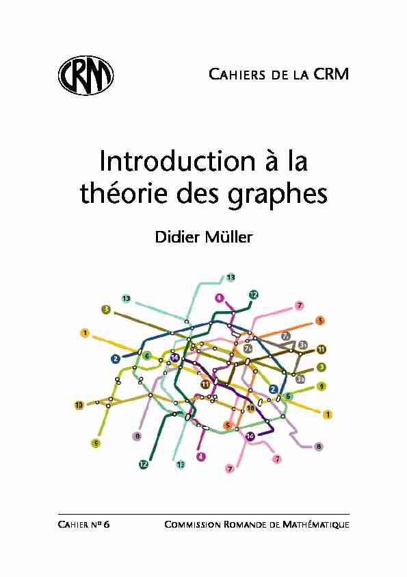 Introduction à la théorie des graphes