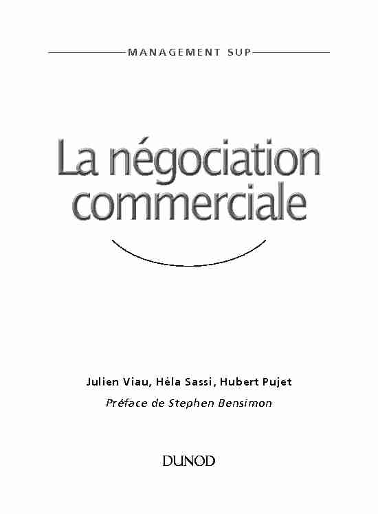 [PDF] La négociation commerciale - Dunod