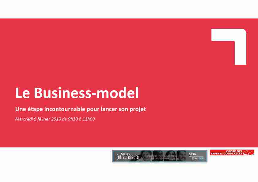 [PDF] Le Business?model - Ordre des Experts-Comptables