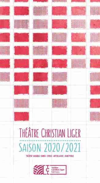 Saison 2020/2021 Théâtre Christian Liger - Nîmes