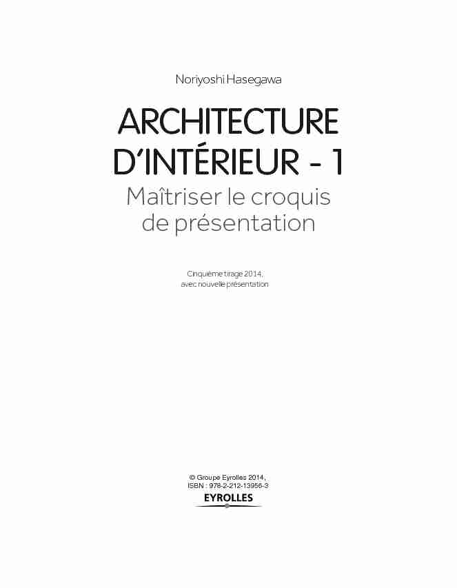 ARCHITECTURE DINTÉRIEUR - 1