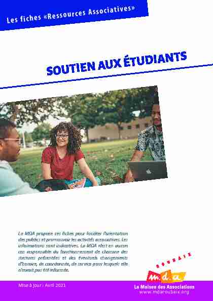[PDF] SOUTIEN AUX ÉTUDIANTS - La Maison des Associations de Roubaix
