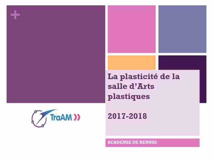 La plasticité de la salle dArts plastiques 2017-2018