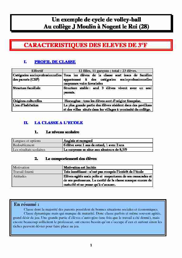 [PDF] Un exemple de cycle de volley-ball Au collège J Moulin à Nogent le