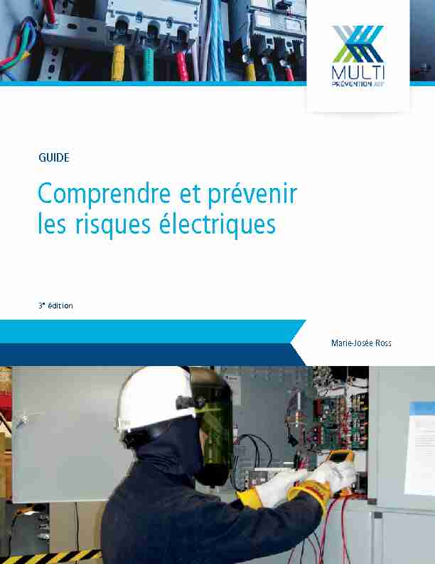 [PDF] Comprendre et prévenir les risques électriques - MultiPrévention