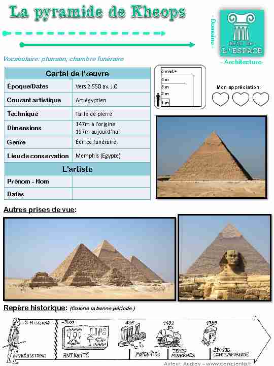 [PDF] La pyramide de Kheops - Cenicienta