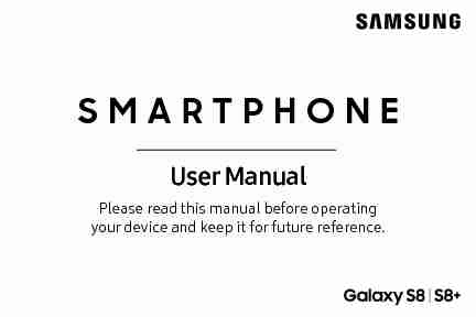 Samsung Galaxy S8 / S8  G950U / G955U User Manual
