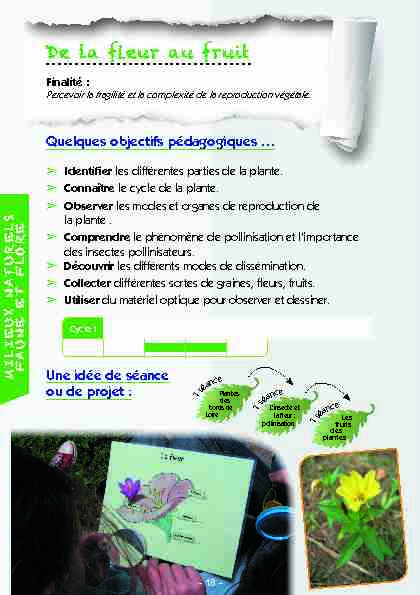 [PDF] De la fleur au fruit - Maison de la Loire du Loiret