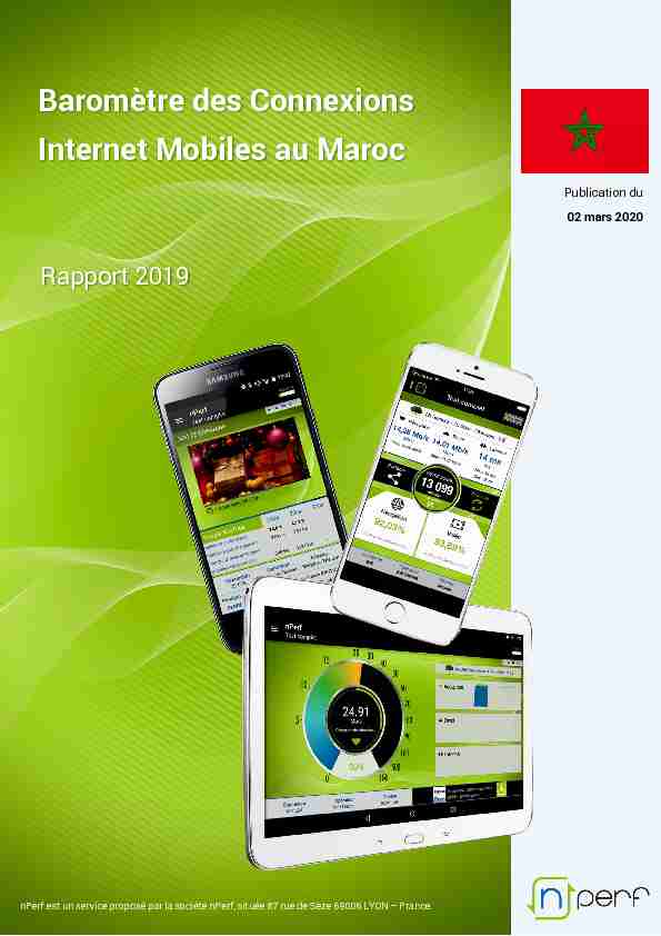 Baromètre des Connexions Internet Mobiles au Maroc