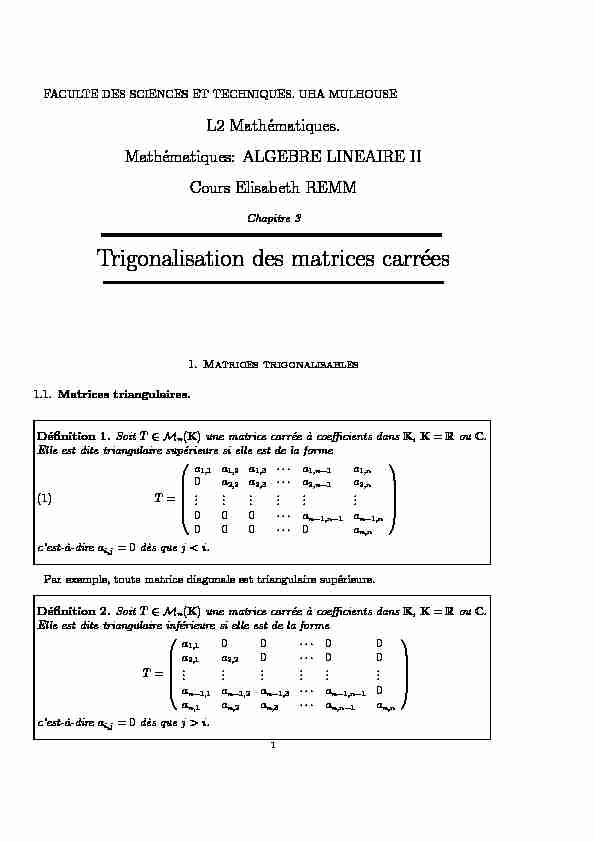 [PDF] Trigonalisation des matrices carrées - livres-mathematiquesfr