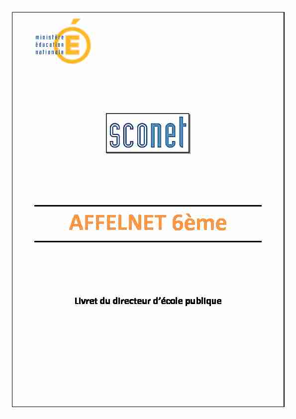 AFFELNET6 manuel directeur ecolev12-2 - portailac-amiensfr