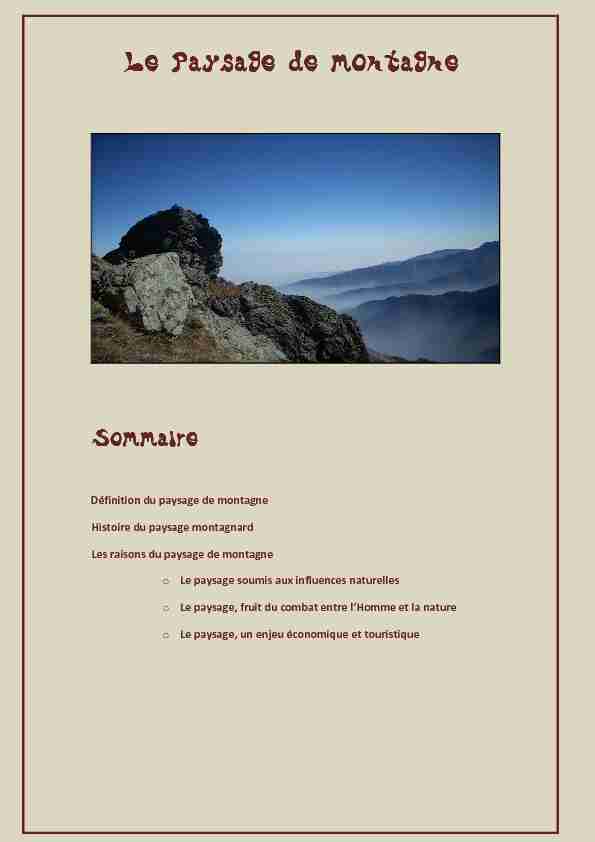 [PDF] Le paysage de montagne - Eklablog