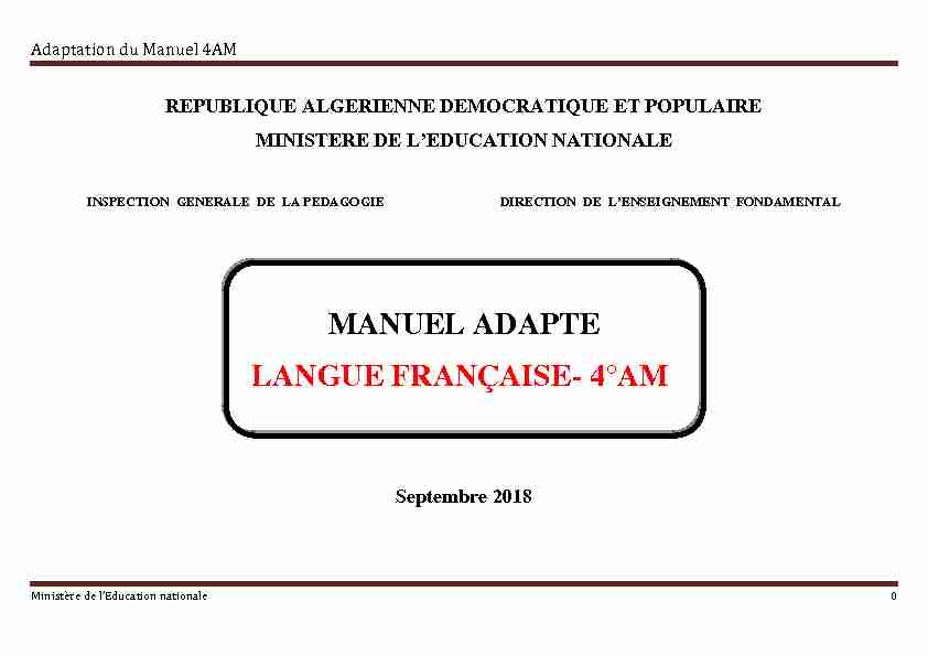 [PDF] Adaptation du Manuel 4AM
