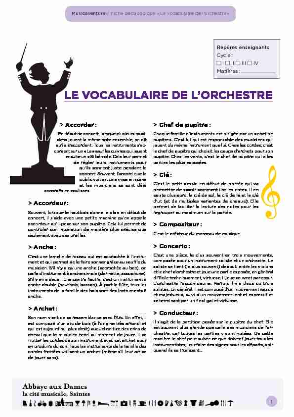 [PDF] Le vocabulaire de lorchestre »  Abbaye aux Dames