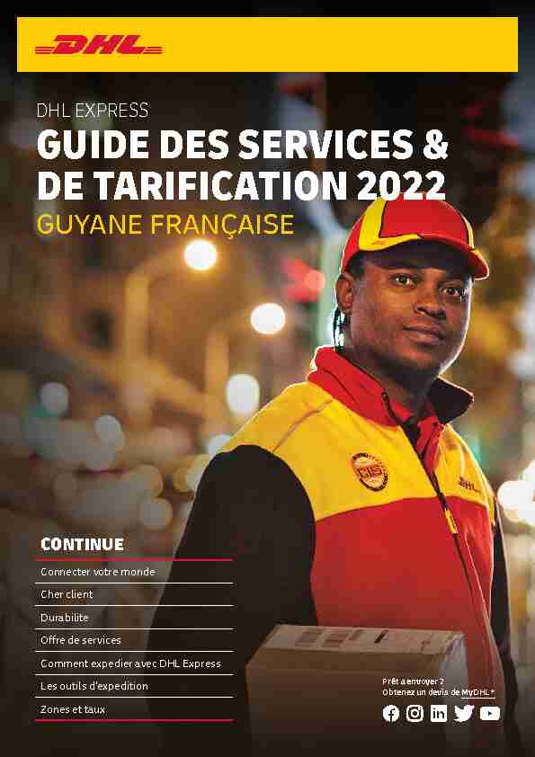 DHL Express Service and Rate Guide 2022