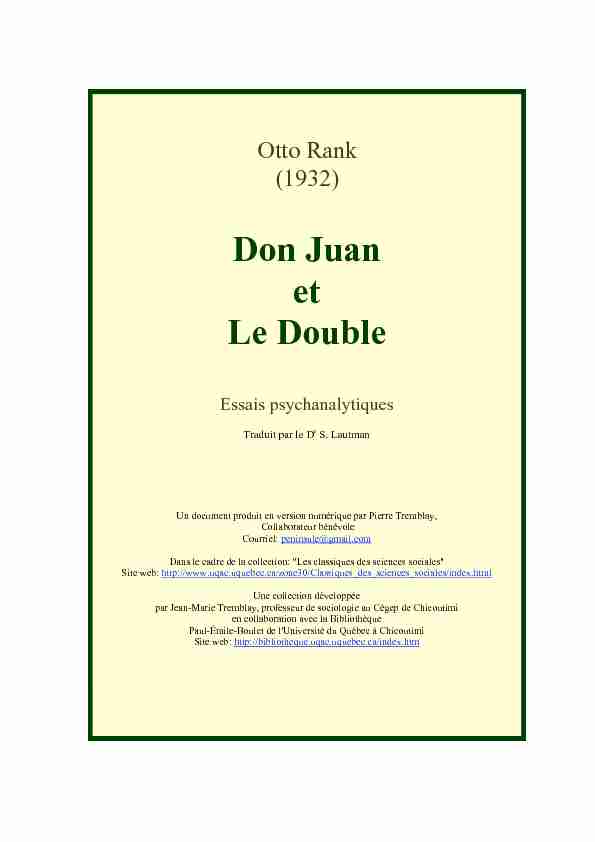 Don Juan et Le Double (1932)