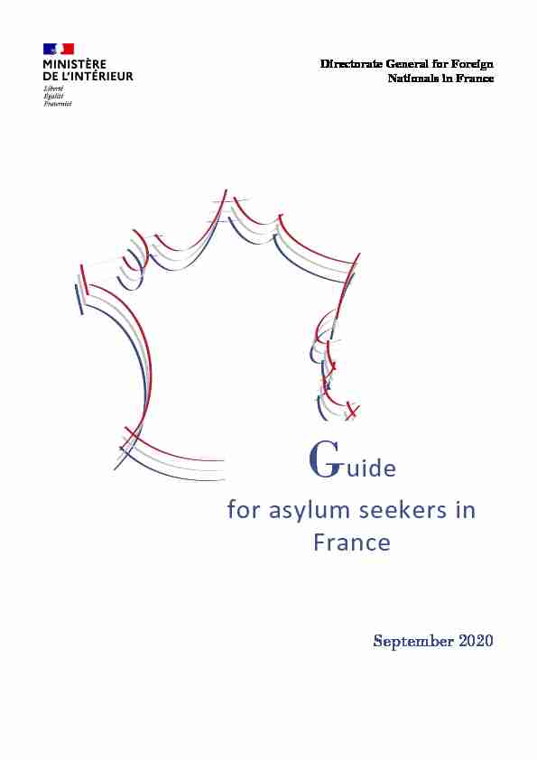 Guide for asylum seekers in France - Ministère de l'Intérieur