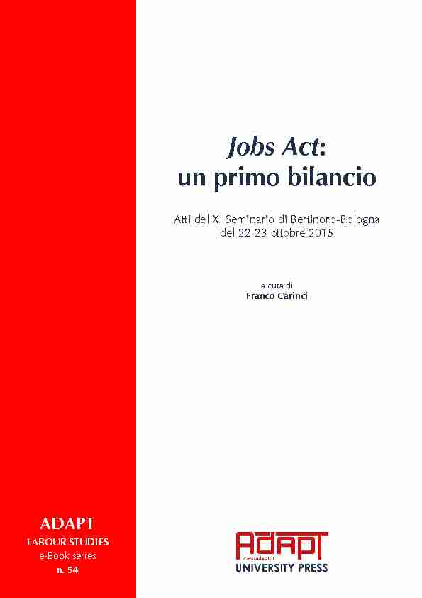 Jobs Act: un primo bilancio