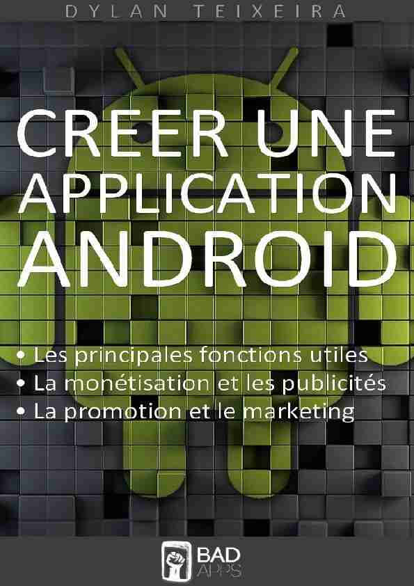 [PDF] Créer une application Android - livre gratuit