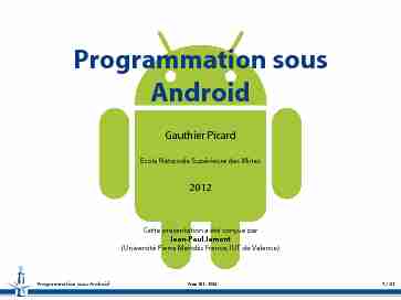 [PDF] Programmation sous Android