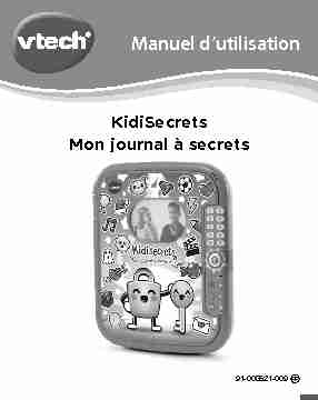 KidiSecrets Mon journal à secrets