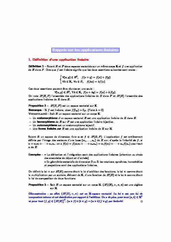 [PDF] Rappels sur les applications linéaires - Université de Rennes