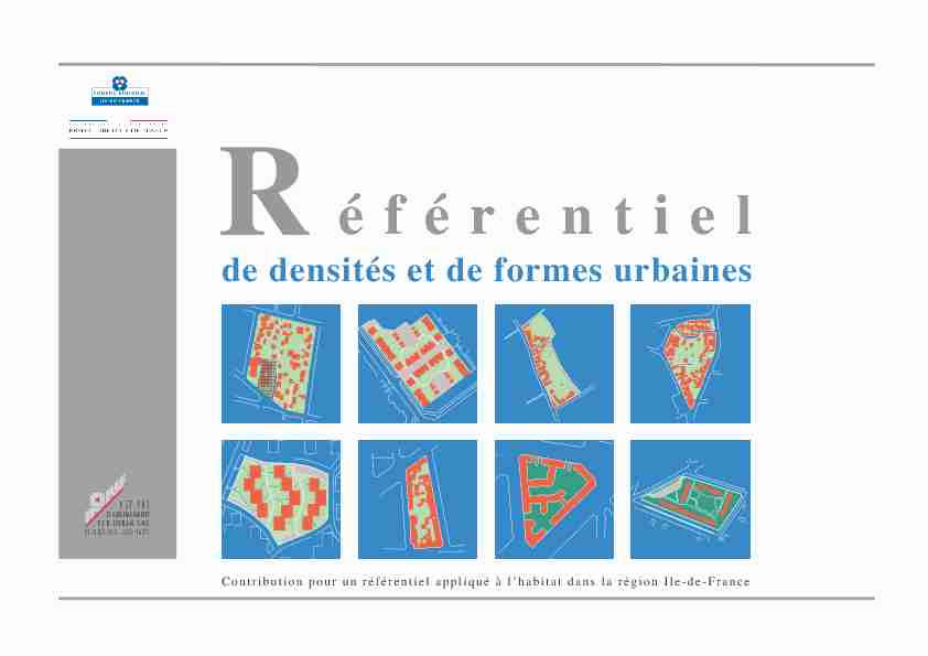 [PDF] Référentiel de densités et de formes urbaines - Institut Paris Région