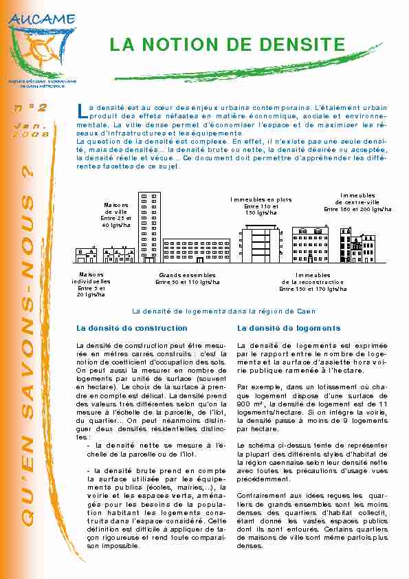 [PDF] LA NOTION DE DENSITE - Aucame
