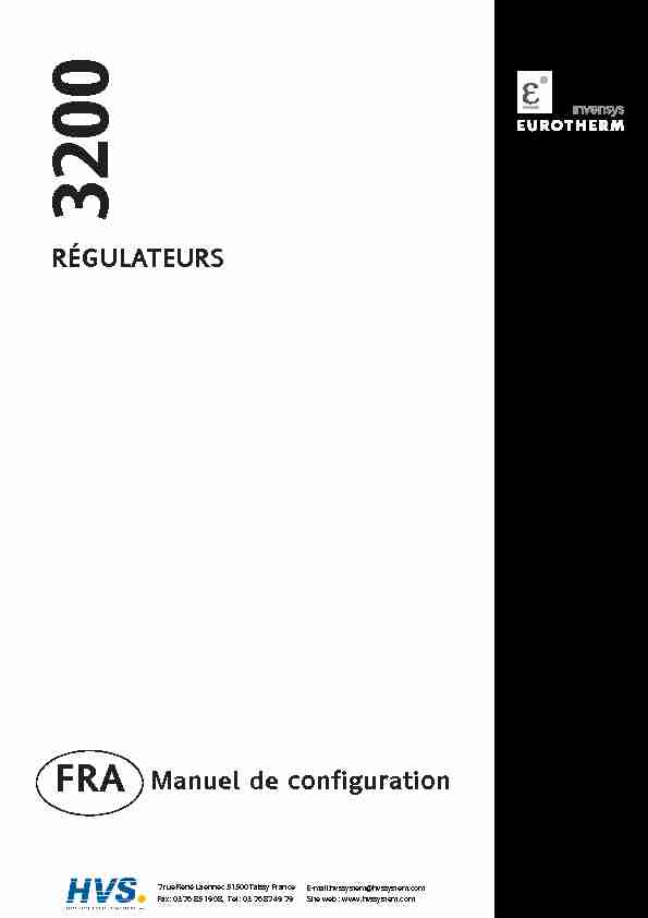 EUROTHERM - Régulateurs PID 3200 - HA028651FRA