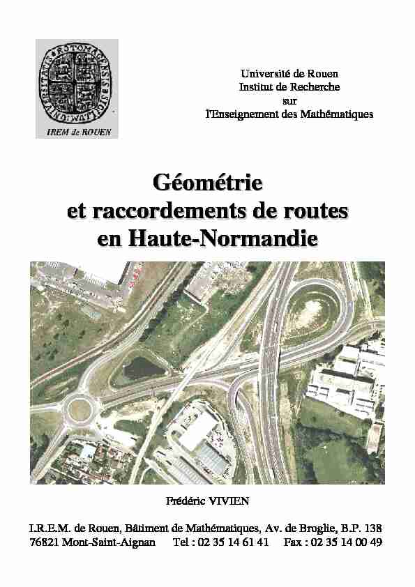 [PDF] Géométrie et raccordements de routes en Haute-Normandie
