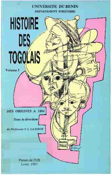 Histoire des Togolais : 1. Des origines à 1884