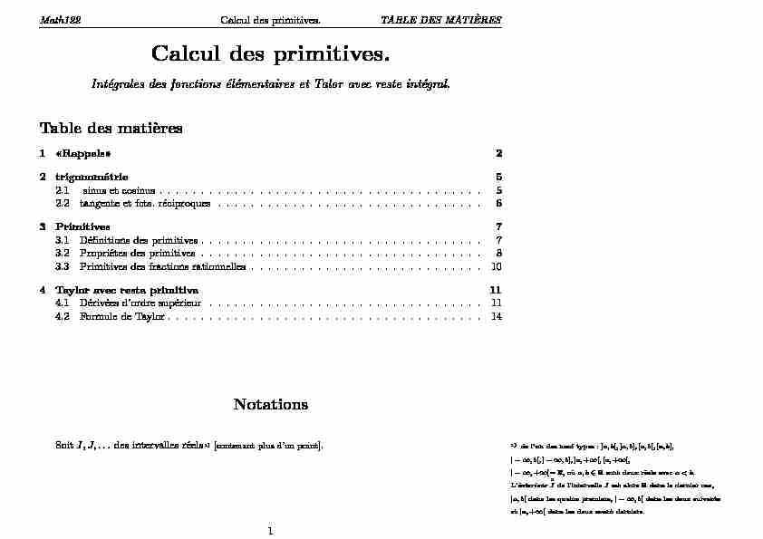 [PDF] Calcul des primitives