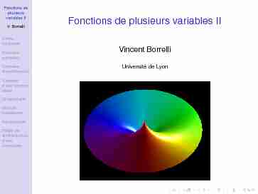 [PDF] Fonctions de plusieurs variables II