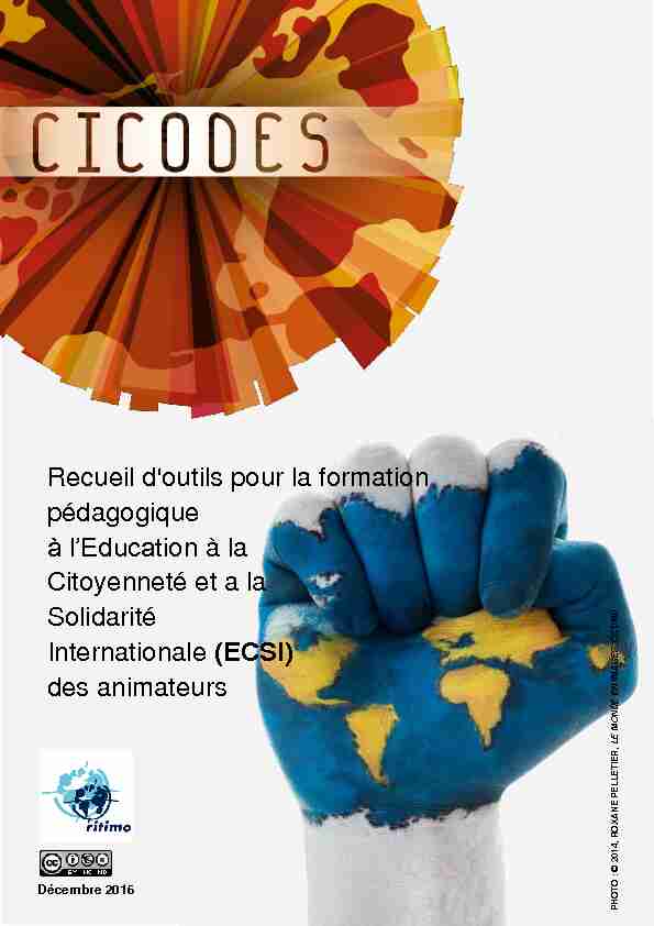 [PDF] Recueil doutils pour la formation pédagogique à l  - CICODES