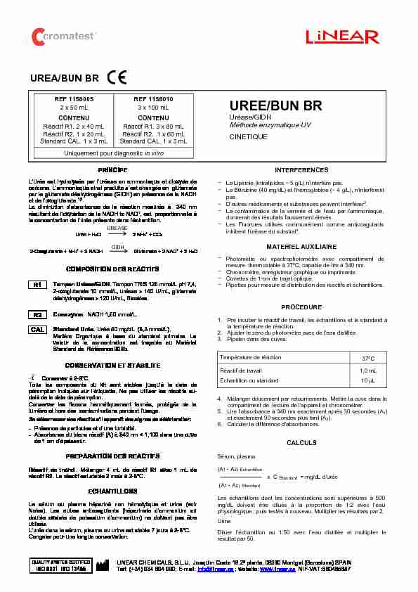 [PDF] UREE/BUN BR - Linear Chemicals