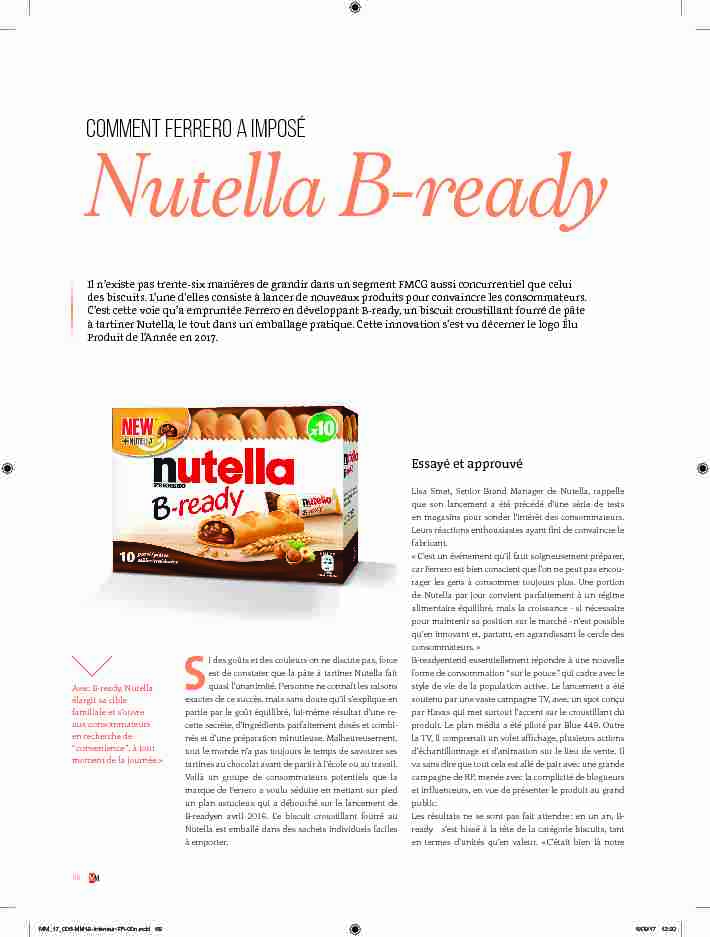 Comment Ferrero a imposé - Nutella B-ready