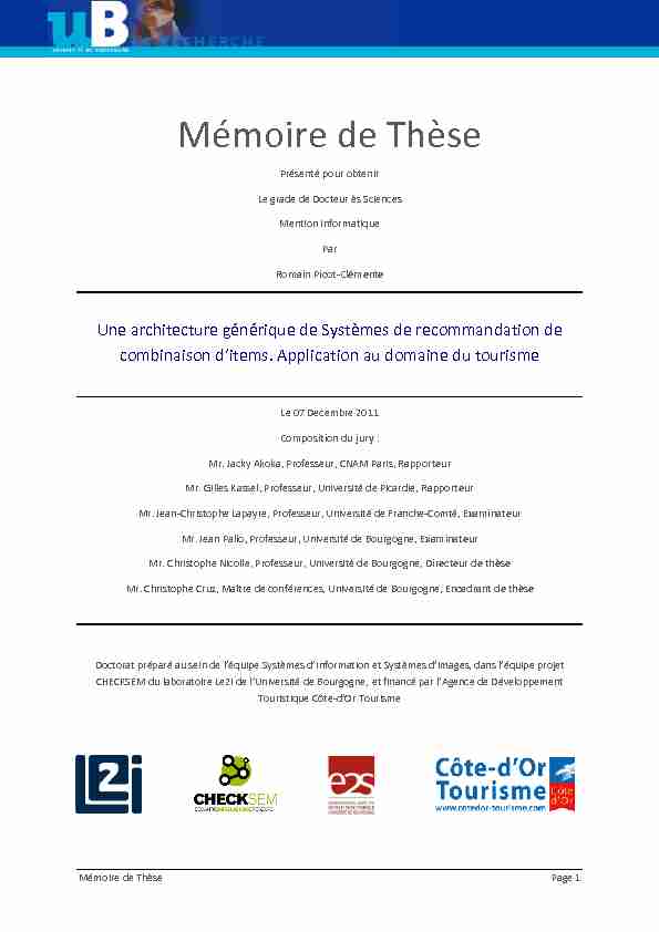 [PDF] Mémoire de Thèse - Thesesfr
