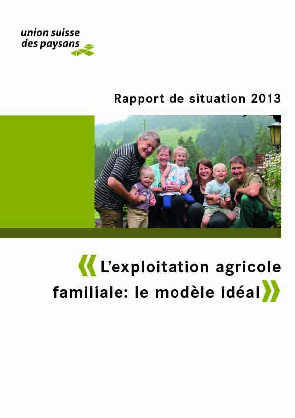 [PDF] «Lexploitation agricole familiale: le modèle idéal»