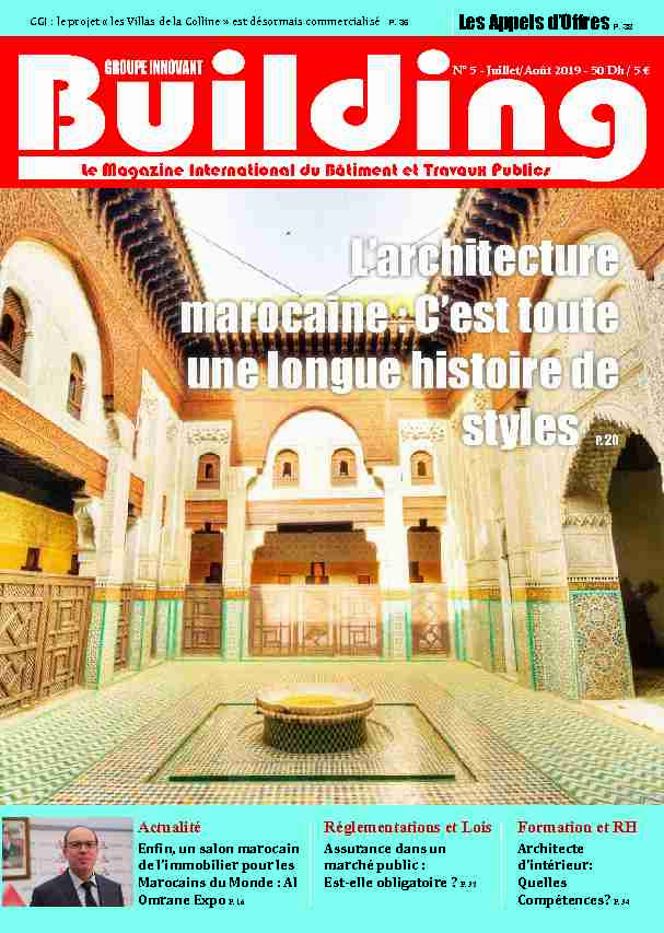 Larchitecture marocaine : Cest toute une longue histoire de styles P