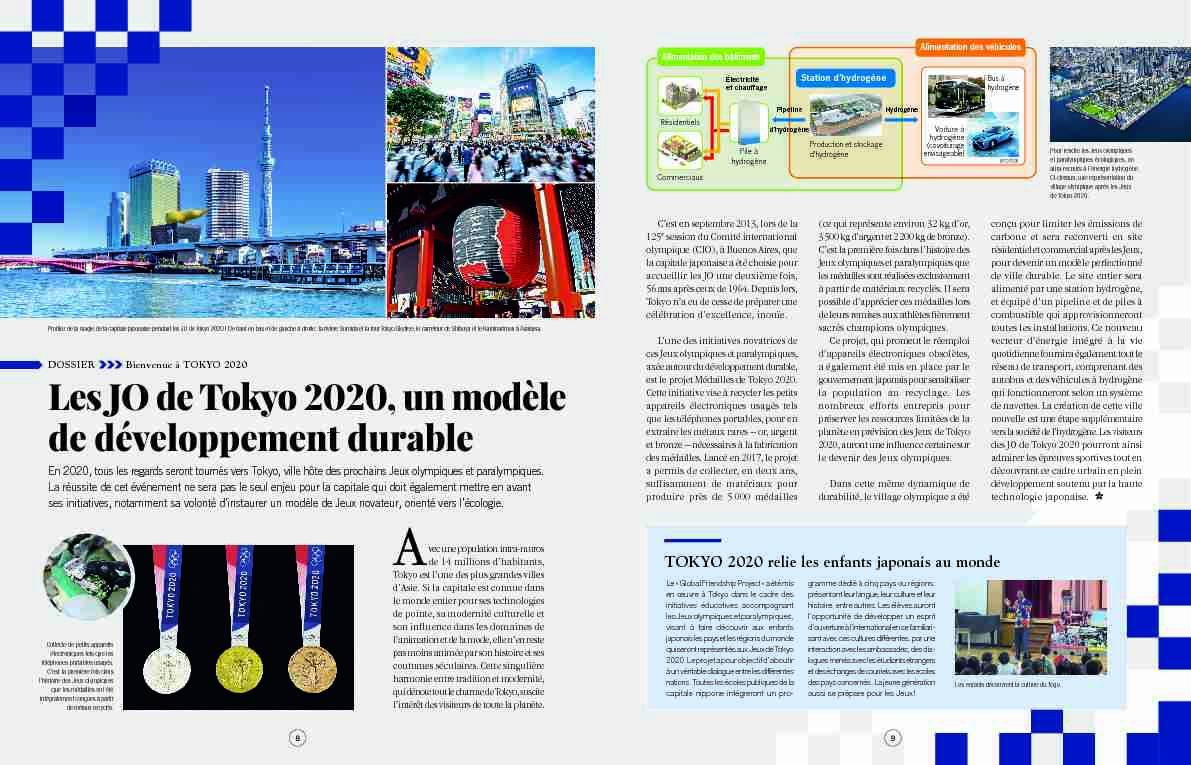 Les JO de Tokyo 2020 un modèle de développement durable